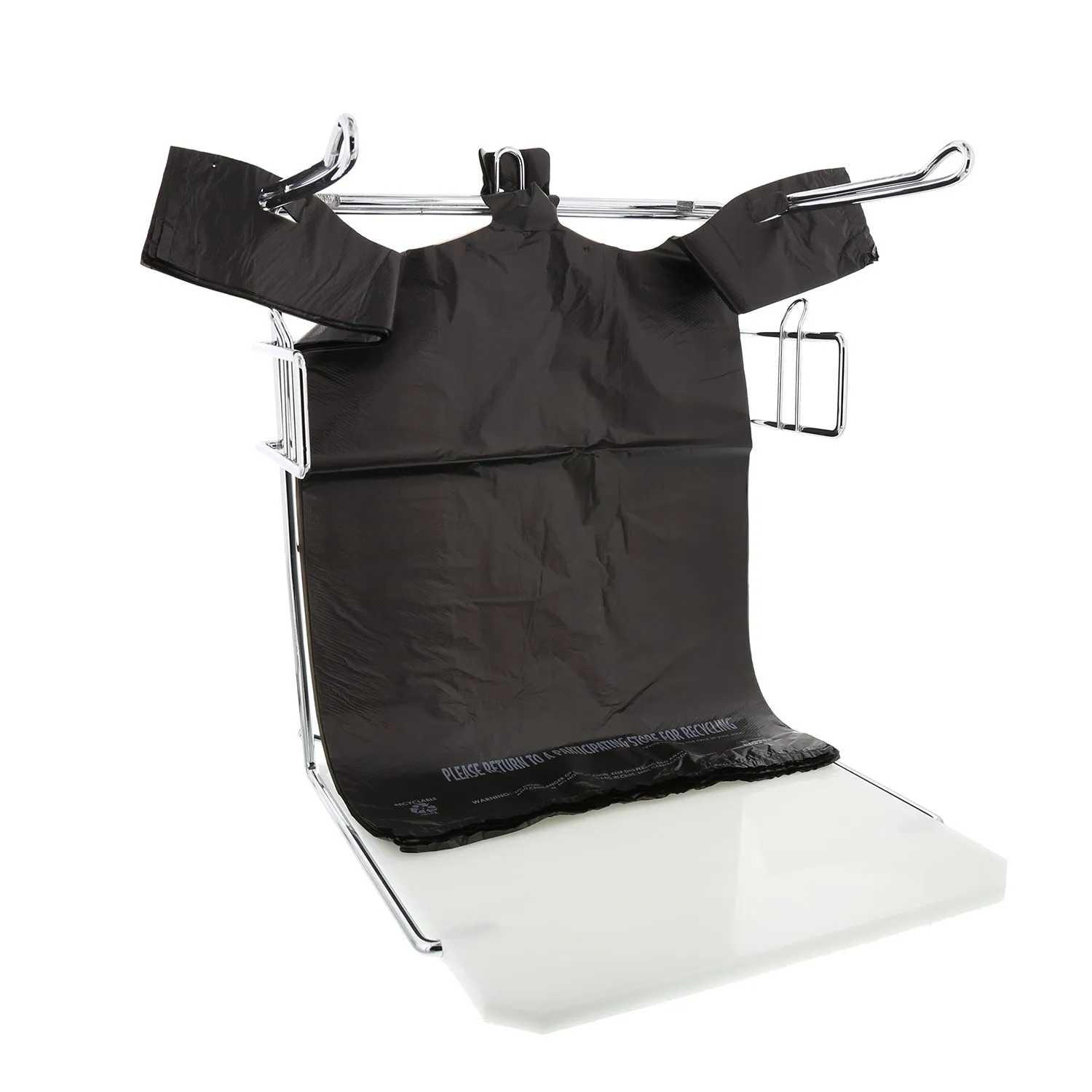 11.5" x 6.5" x 21.5" 1/6 Plain Black Bags, Pack of 1,000