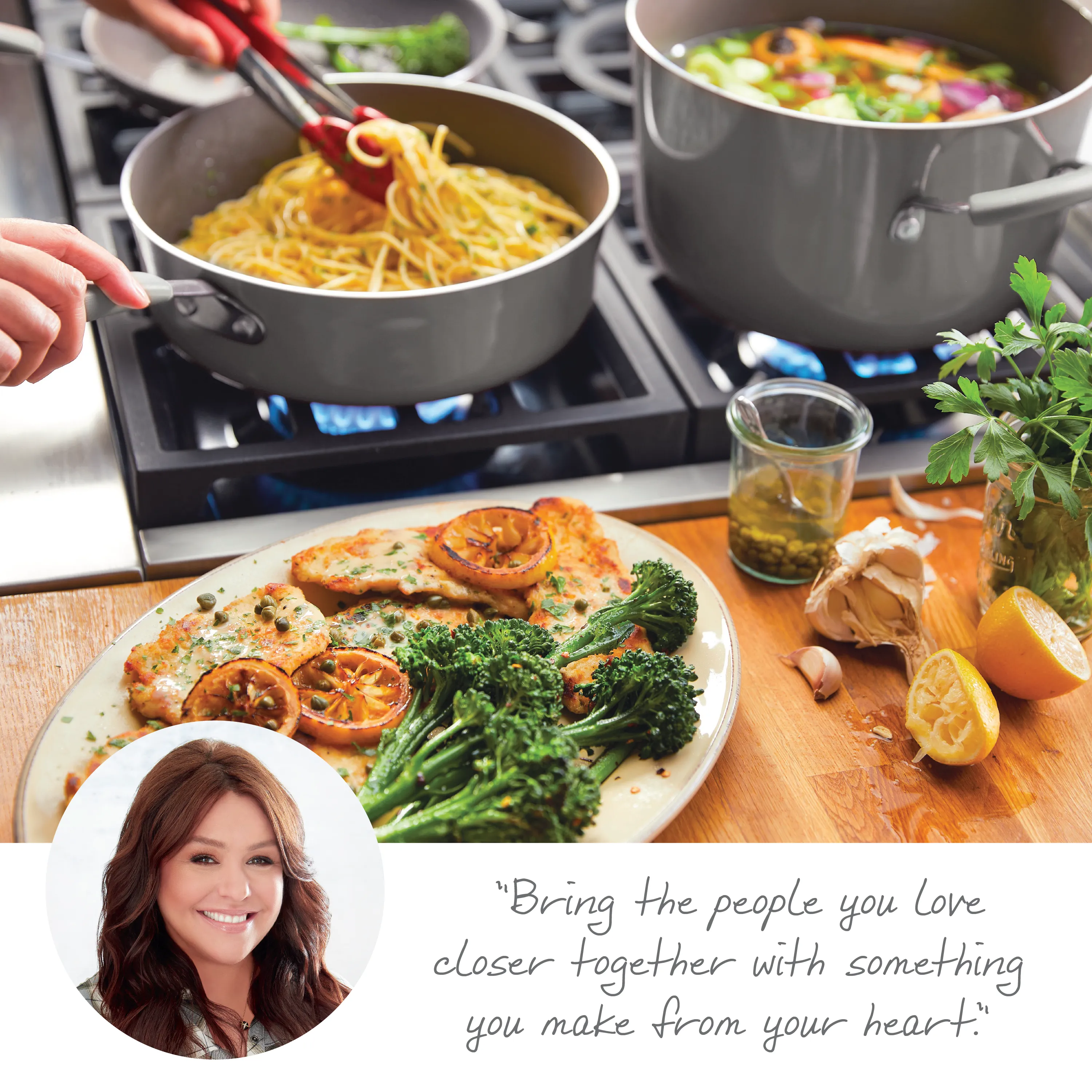 14-Piece Cucina Nonstick Cookware and Measuring Cup Set