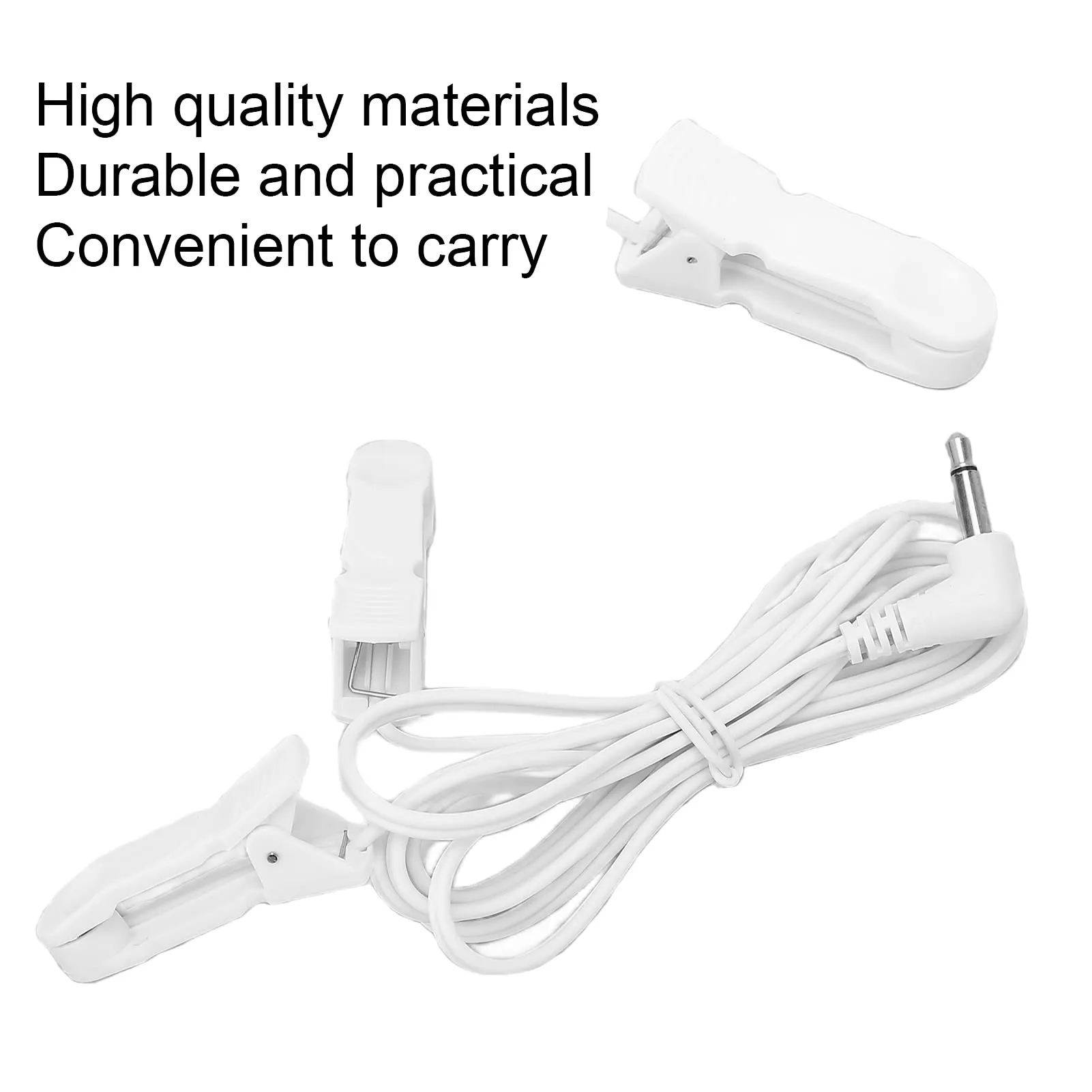 3.5mm TENS Ear Clip for TENS Unit Physiotherapy Machine, Electrode Wire Lead Connecting Cable for Promote Blood Circulation and Make Body Healthy