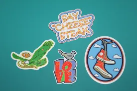 4 Pack Philly Stickers
