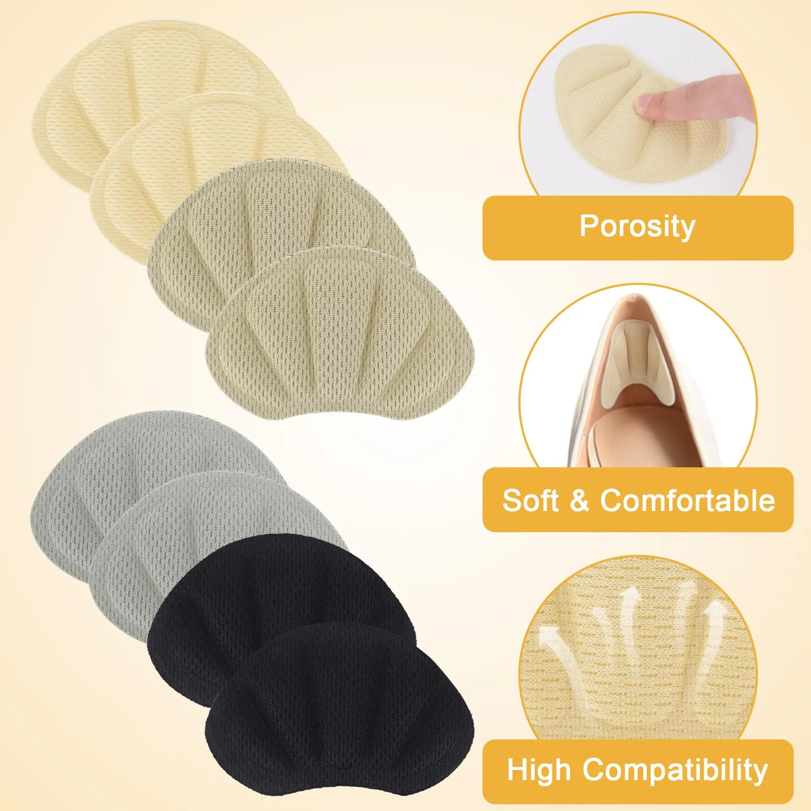 8 pairs of heel pads, heel pads shoes, heel pads shoes, heel protection for shoes, heel protection, heel pads for shoes that are too large, heel pads, shoe heel pads