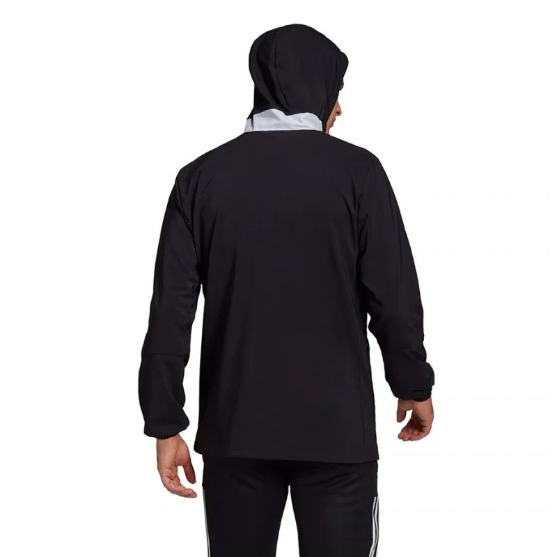 Adidas Tiro 21 Men's Black Windbreaker Sweatshirt with AeroReady Technology