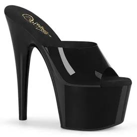 ADORE-701N Pleaser Black (Jelly-Like) TPU Sexy Platform Shoes (Pole Dancing Heels)
