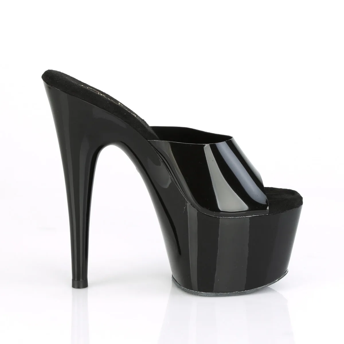 ADORE-701N Pleaser Black (Jelly-Like) TPU Sexy Platform Shoes (Pole Dancing Heels)