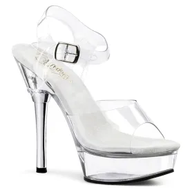 ALLURE-608 Pleaser Clear Sexy Platform Shoes (Pole Dancing Heels)