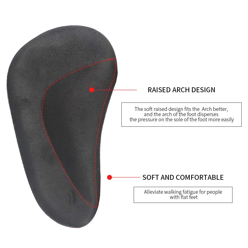 Arch Support Shoe Inserts for Women,Arch Support Insoles for Flat Feet Plantar Fasciitis Relieve Pain 12 Pieces Gel Foot Arch Supports Reusable Arch Pads 2 Black，2 Beige，2 Clear 12 Count (Pack of 1)