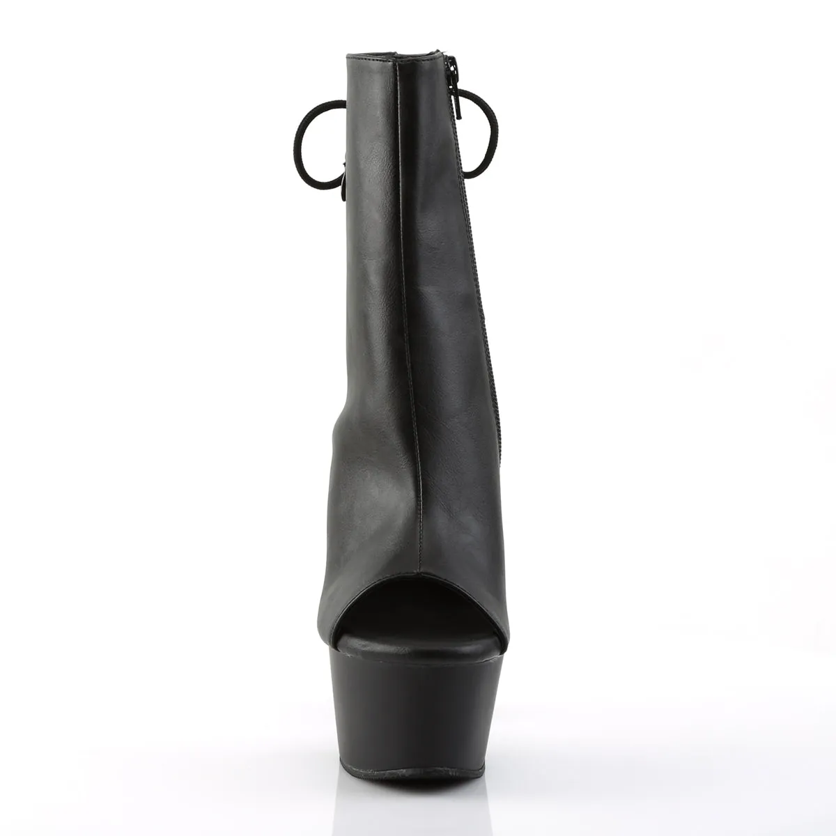 ASPIRE-1018 Pleaser Black Faux Leather Sexy Platform Shoes (Pole Dancing Heels)