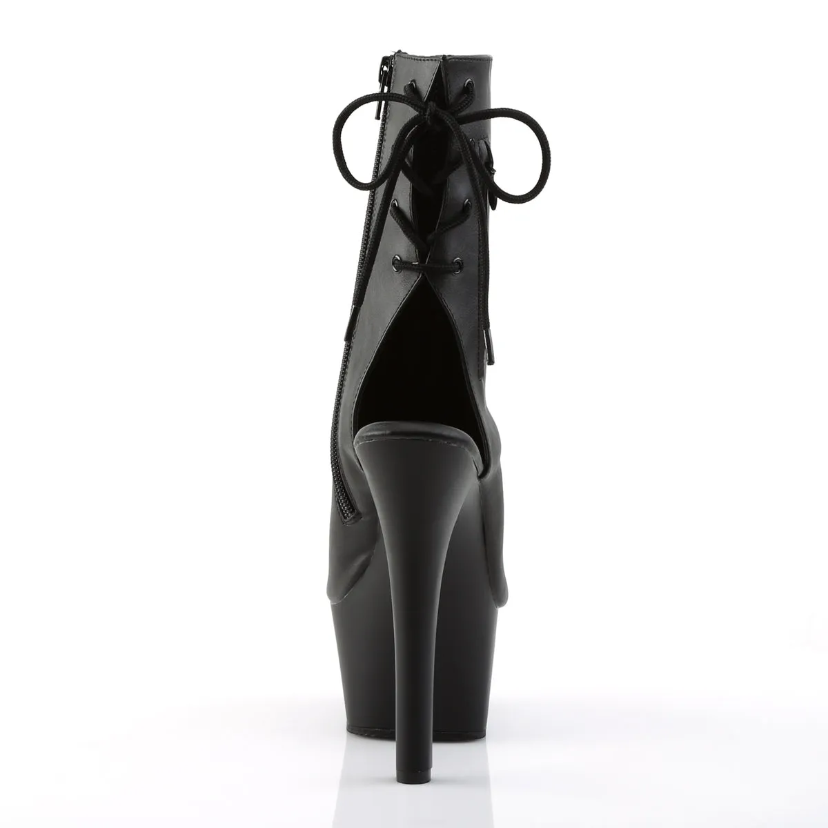 ASPIRE-1018 Pleaser Black Faux Leather Sexy Platform Shoes (Pole Dancing Heels)