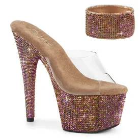BEJEWELED-712RS Pleaser Clear/Bronze Sexy Platform Shoes (Pole Dancing Heels)