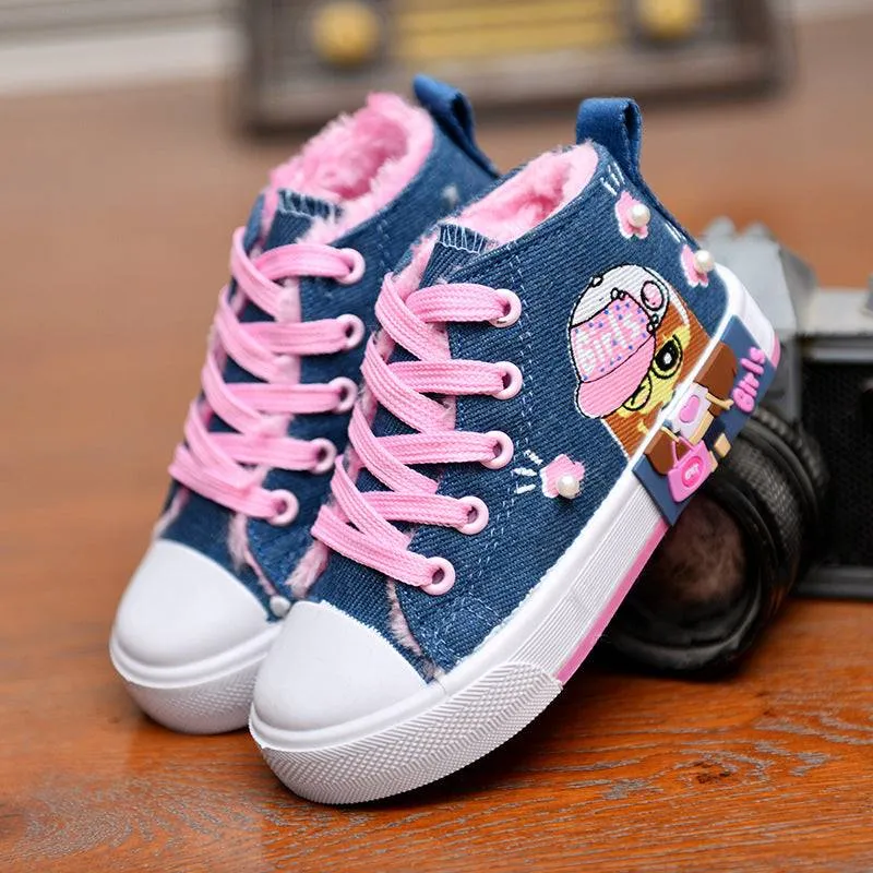 Canvas Cartoon Animation Denim Sneakers - GlamzLife