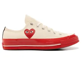 Comme Des Garçons PLAY x Converse Chuck 70 Low 'White/Red'