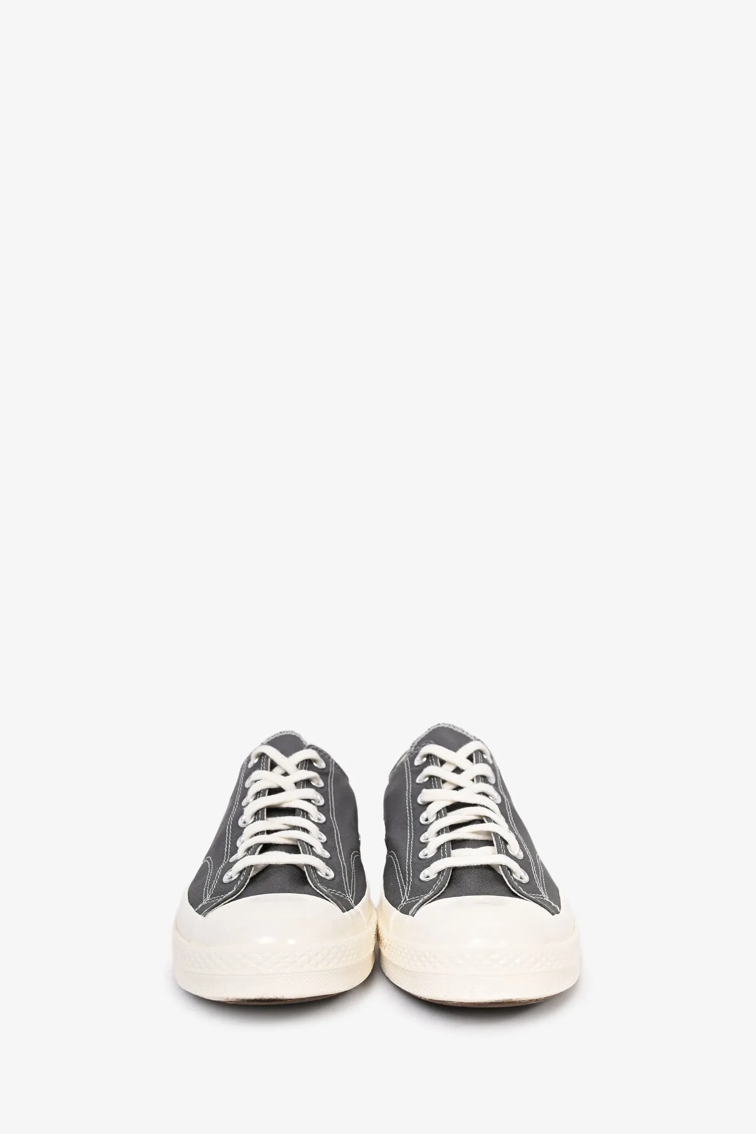 Comme des Garçons Play x Converse Grey Graphic Print Sneakers Size 10.5 Mens