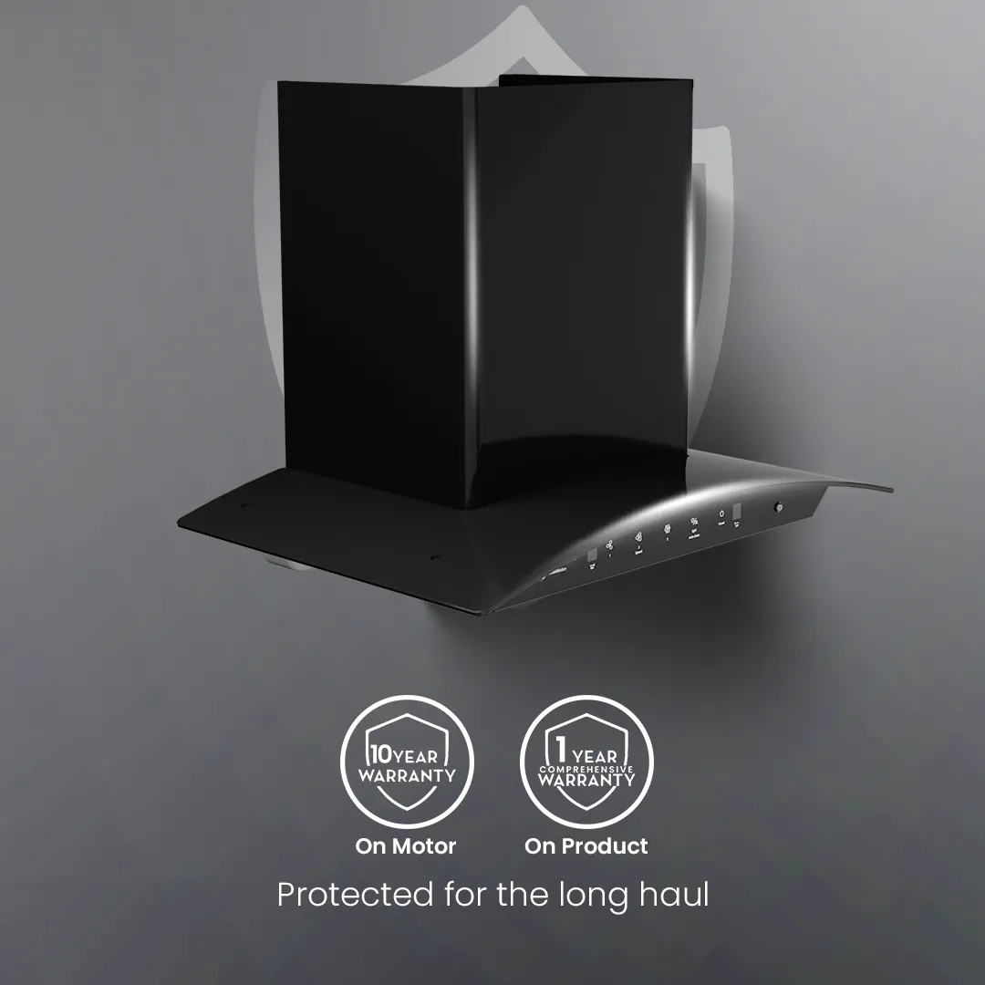 Crompton IntelliMotion Curved 60cm Filterless Chimney