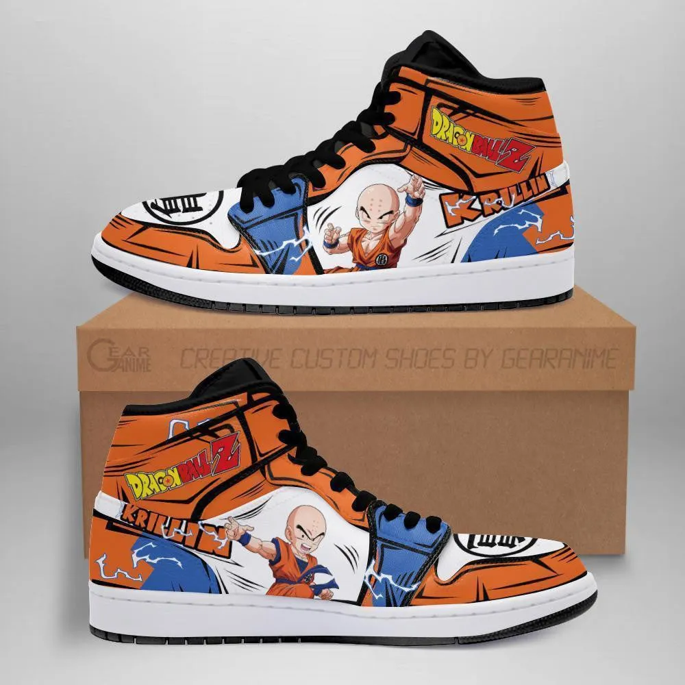 DBZ Krillin Sneakers Custom Anime Dragon Ball Shoes