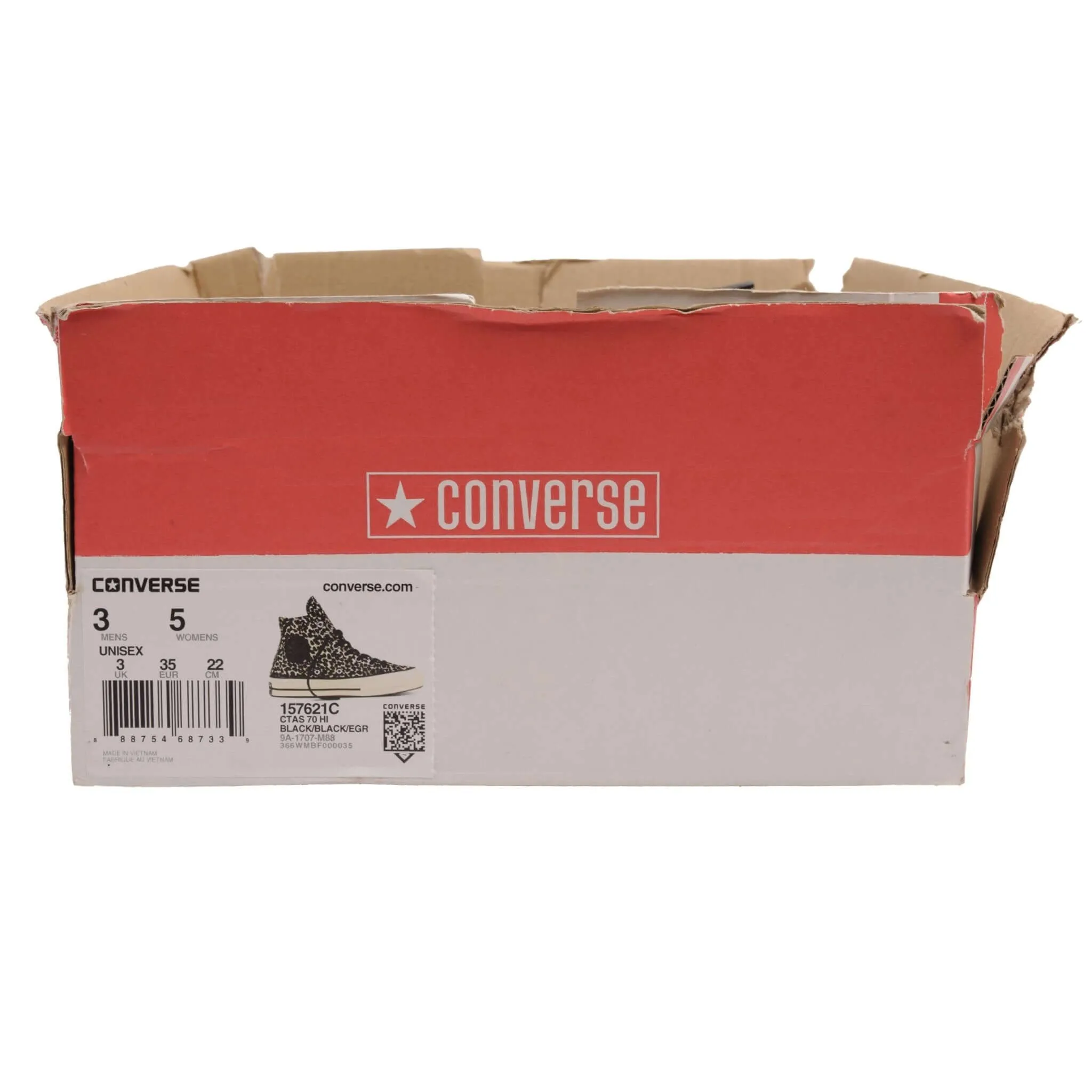 DEADSTOCK CONVERSE CHUCK TAYLOR ALL STAR 70 HI LEOPARD PRINT WOMEN SIZE 5