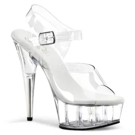 Delight-608 Clear, 6" Heel (Speed Heels)