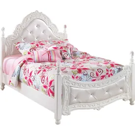 Exquisite Full Poster Bed - White