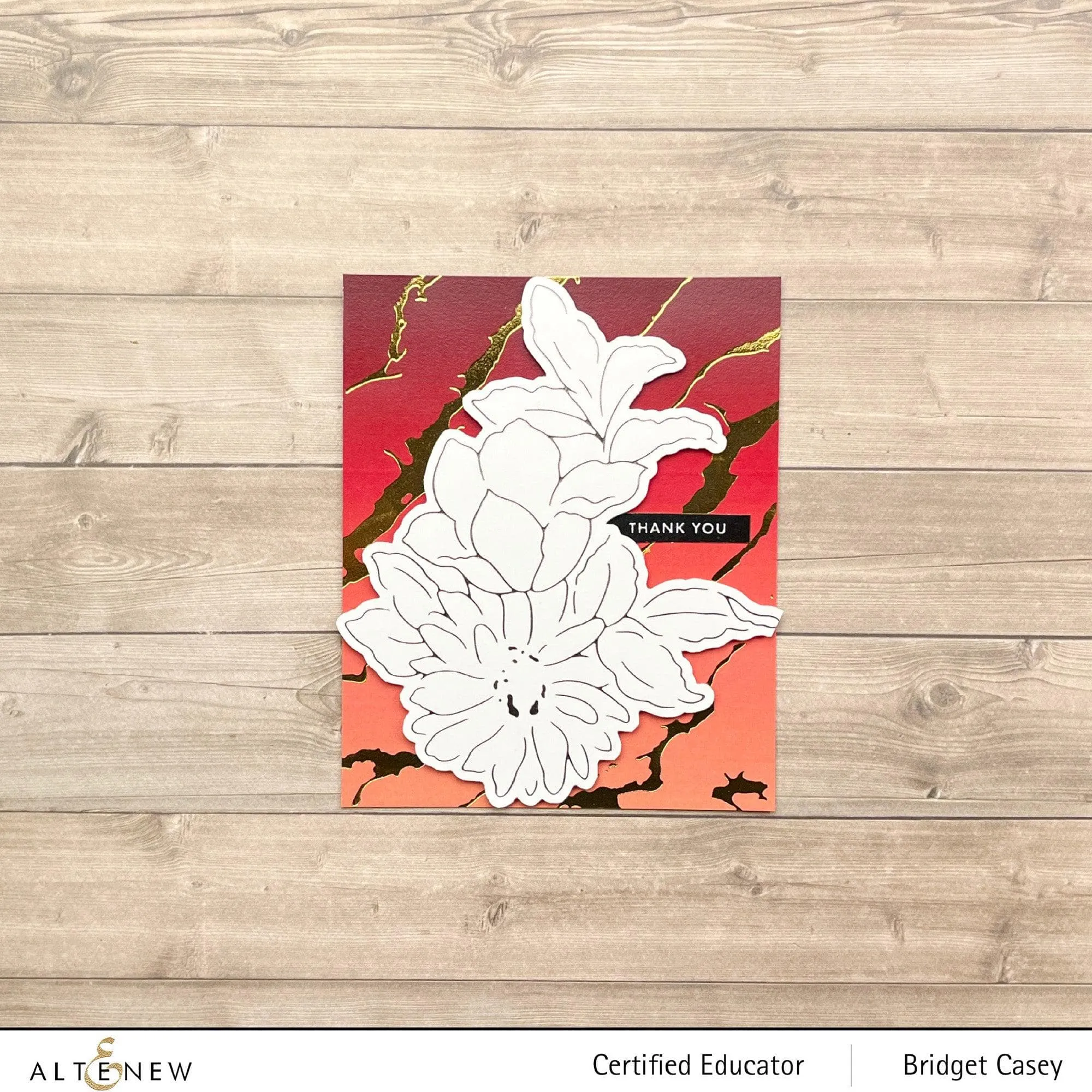 Exquisite Marble Hot Foil Plate