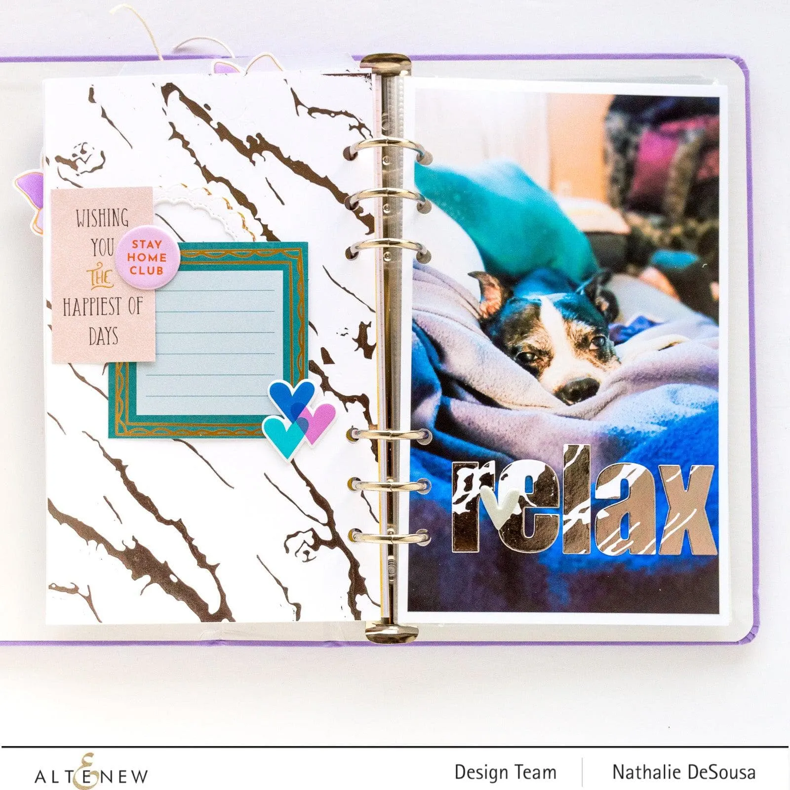 Exquisite Marble Hot Foil Plate