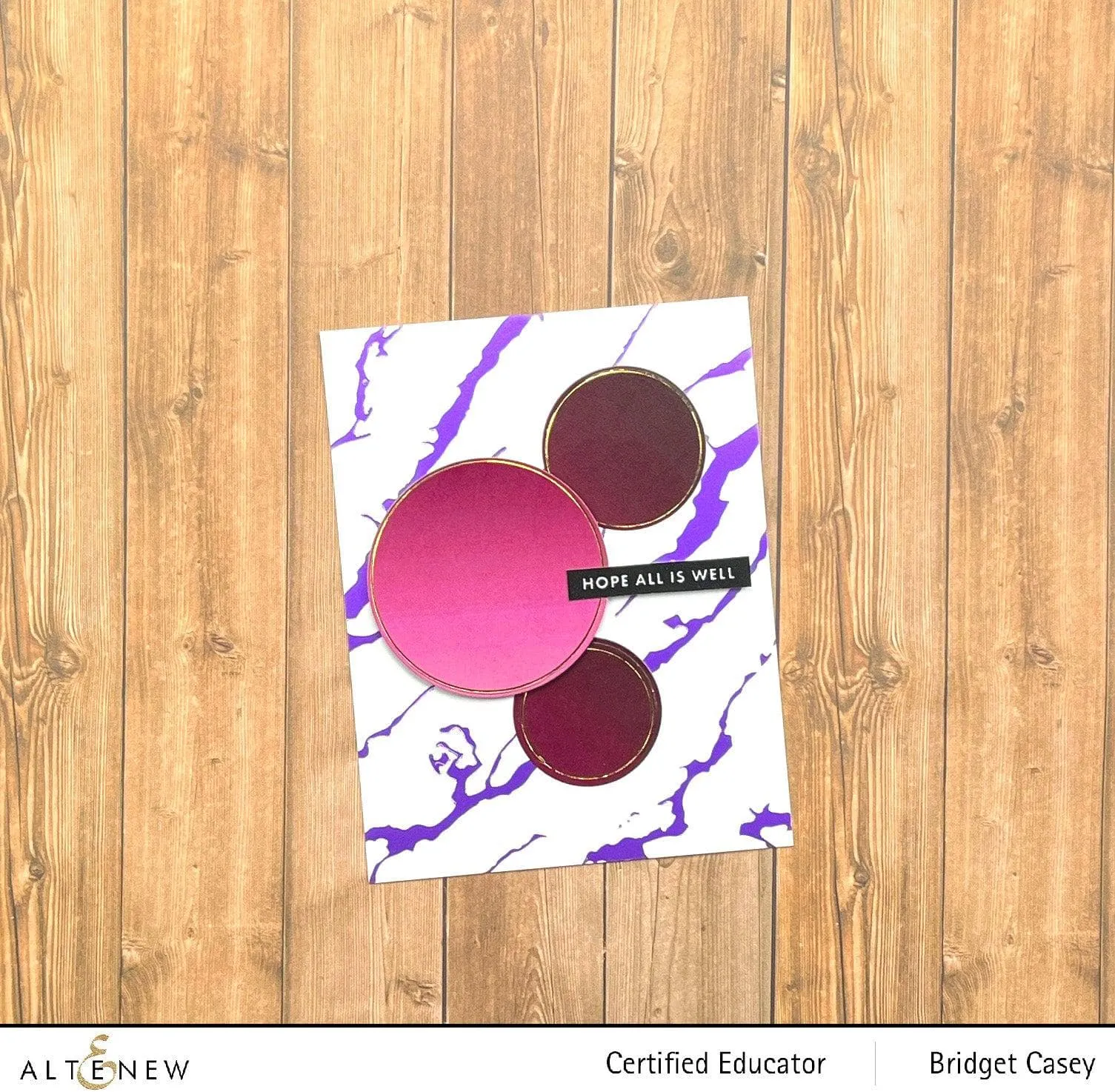 Exquisite Marble Hot Foil Plate