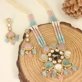 Exquisite Meenakari Long Necklace Set - SIA418007