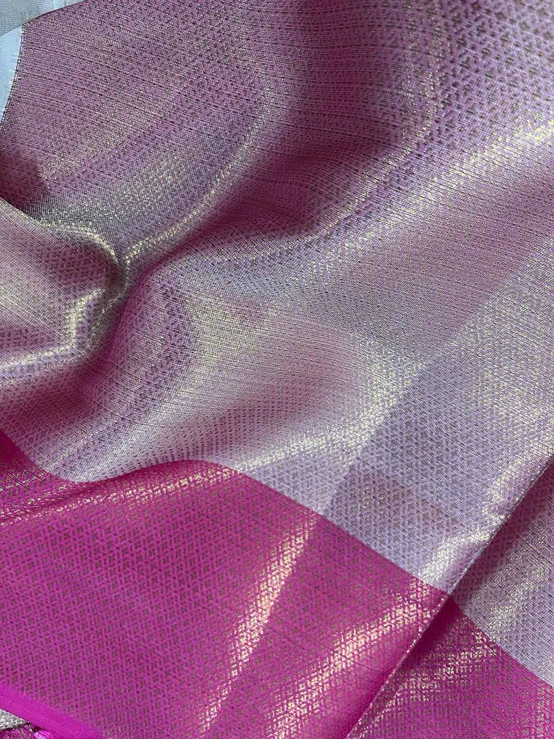 Exquisite Pastel Banarasi Cotton Silk Saree