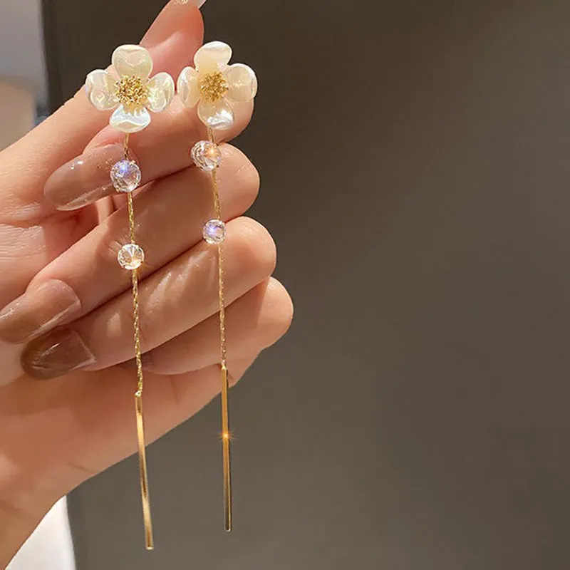 Exquisite Pearl Tassel Drop Earrings Collection