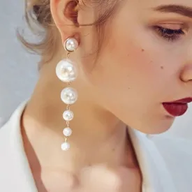 Exquisite Pearl Tassel Drop Earrings Collection