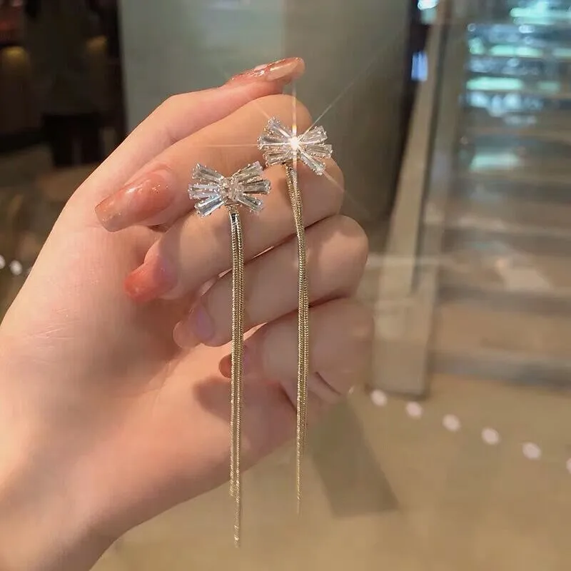 Exquisite Pearl Tassel Drop Earrings Collection