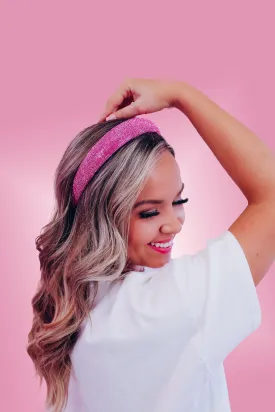 Exquisite Rhinestone Headband - Pink
