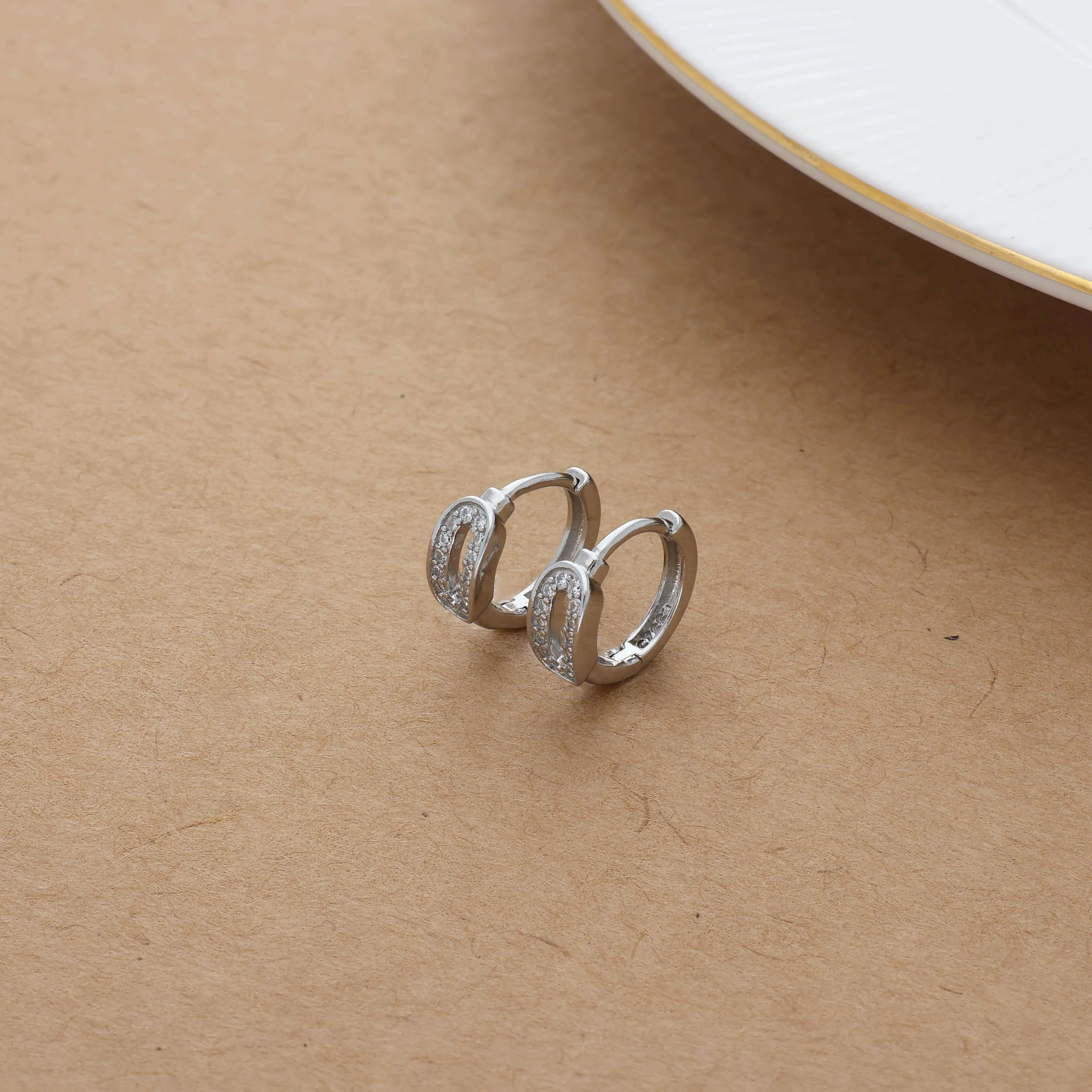 Exquisite Silver Hoop Earrings for Kids