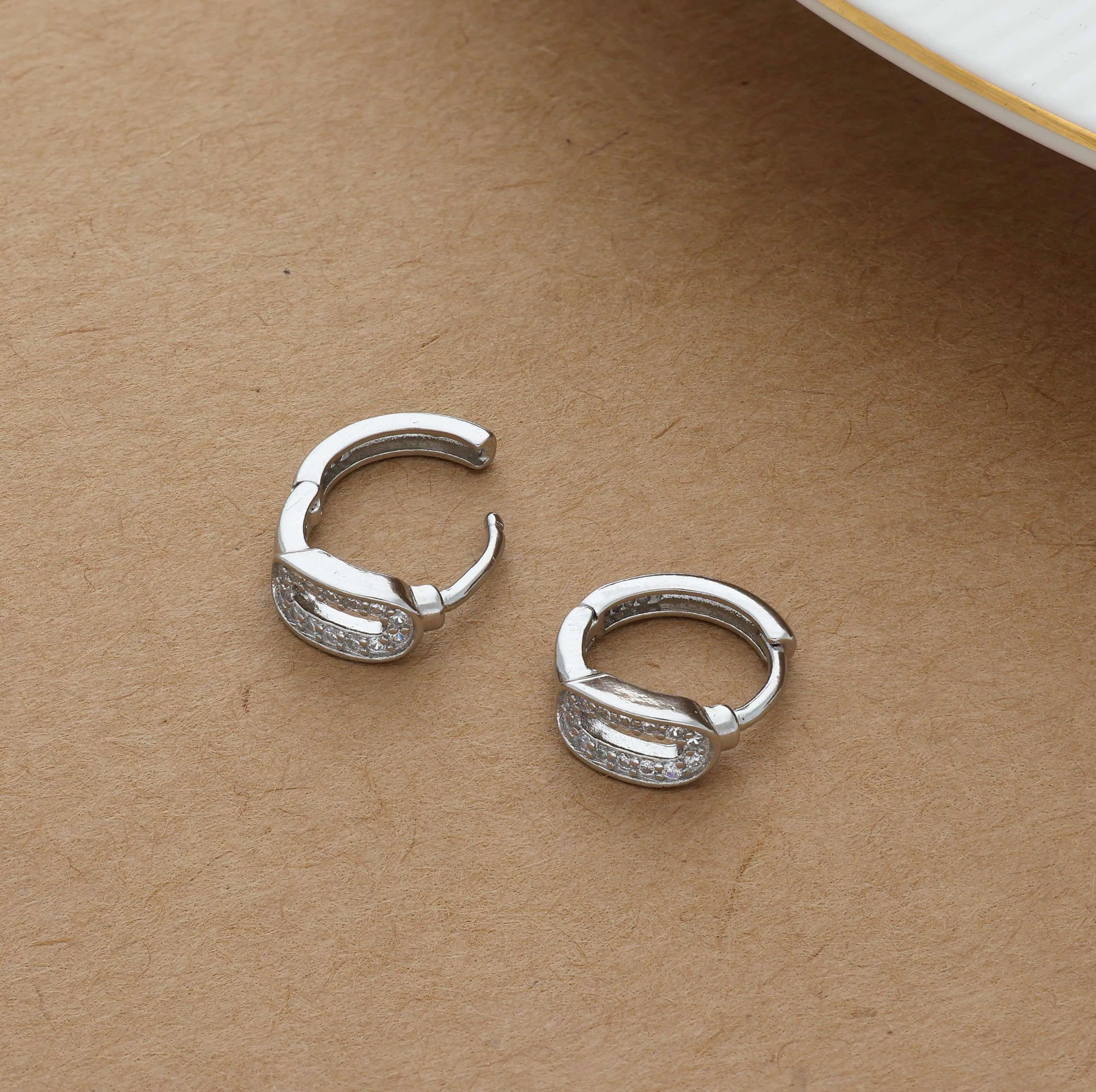 Exquisite Silver Hoop Earrings for Kids