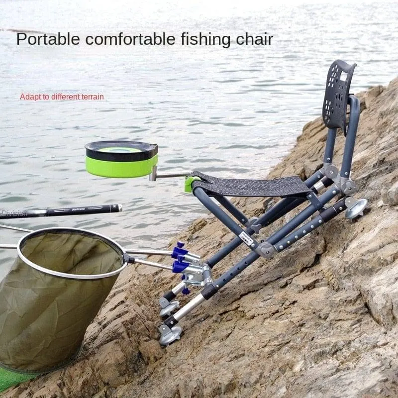 Fishing Recliner Chair with Versatile Backrest - Ultimate Angler Support
