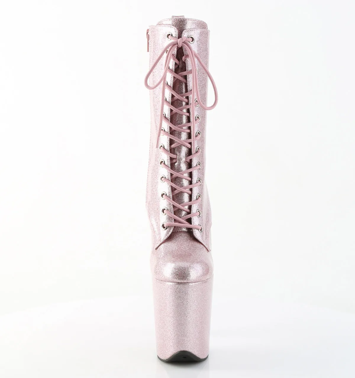 FLAMINGO-1040GP Pleaser Blush Pink Glitter Sexy Platform Shoes (Pole Dancing Heels)