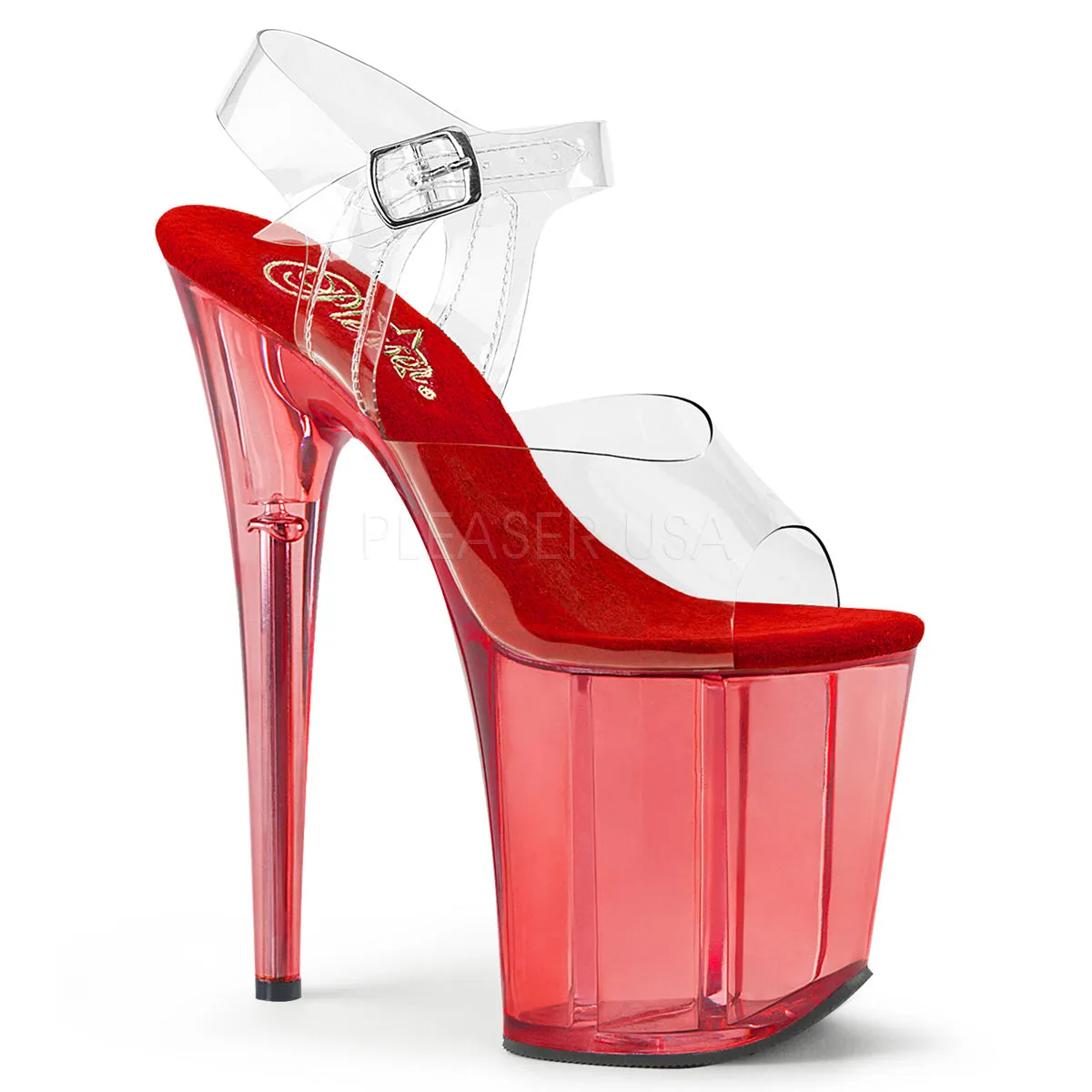 Flamingo-808T Red Tint - 8" Heel (Speed Heels)