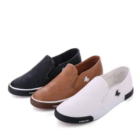 (Free Shipping) Mens Slip On Breathable High Quality Casual Leather Casual Shoes (Free Shipping)