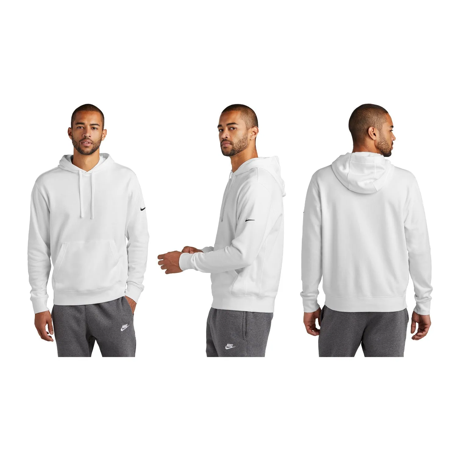 Furman Nike Hooded Sweatshirt - Diamond F