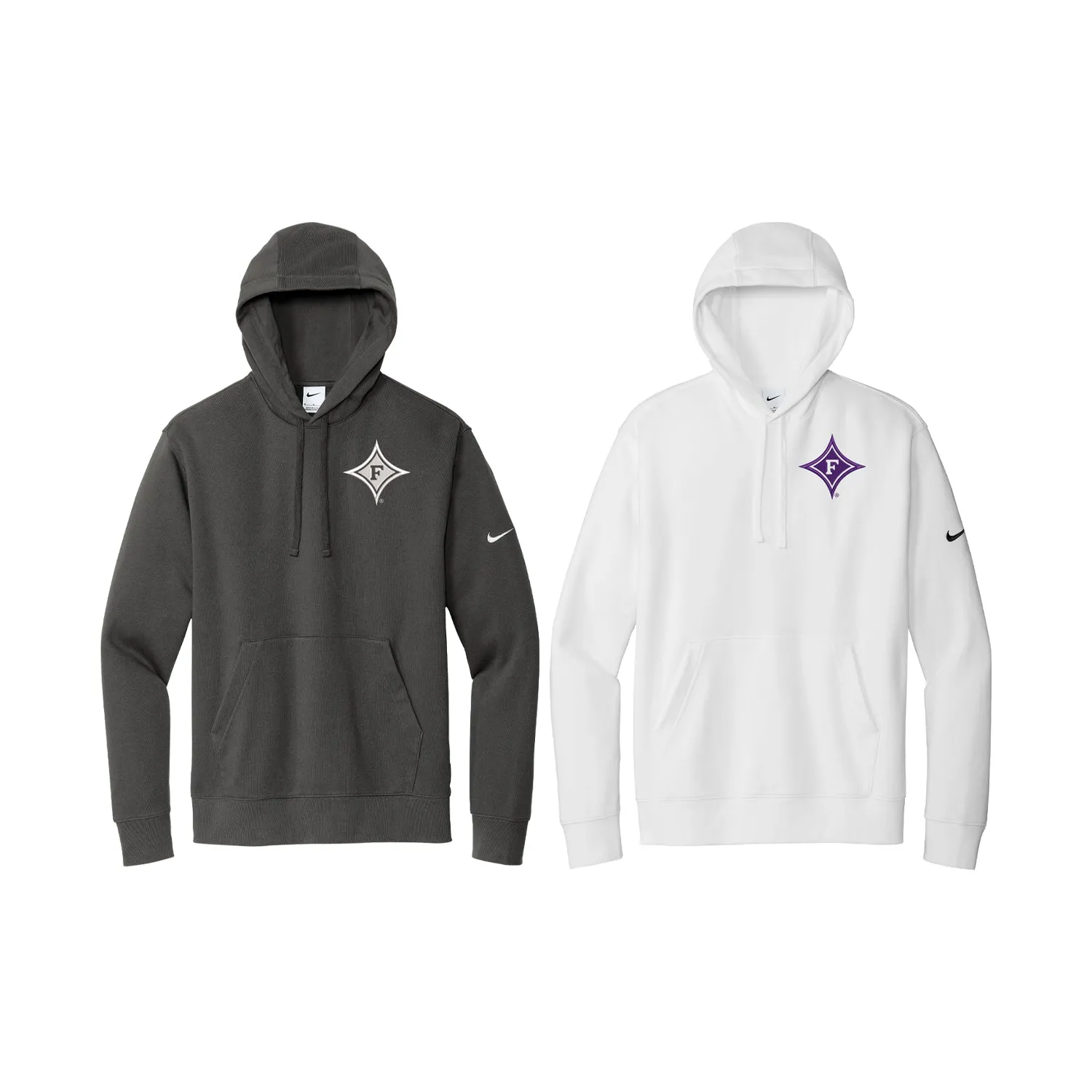 Furman Nike Hooded Sweatshirt - Diamond F