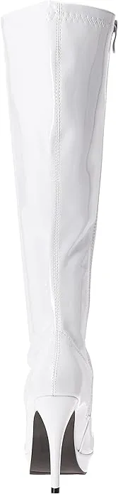 Groove-421 Gogo Patent 4" Heel Knee Boots