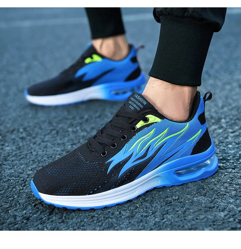 Hnzxzm Men Sneakers Air Cushion Running Shoes for Women Mesh Fashion Footwear Men Casual Sport Shoes Big Size 46 Breathe Tennis Shoes