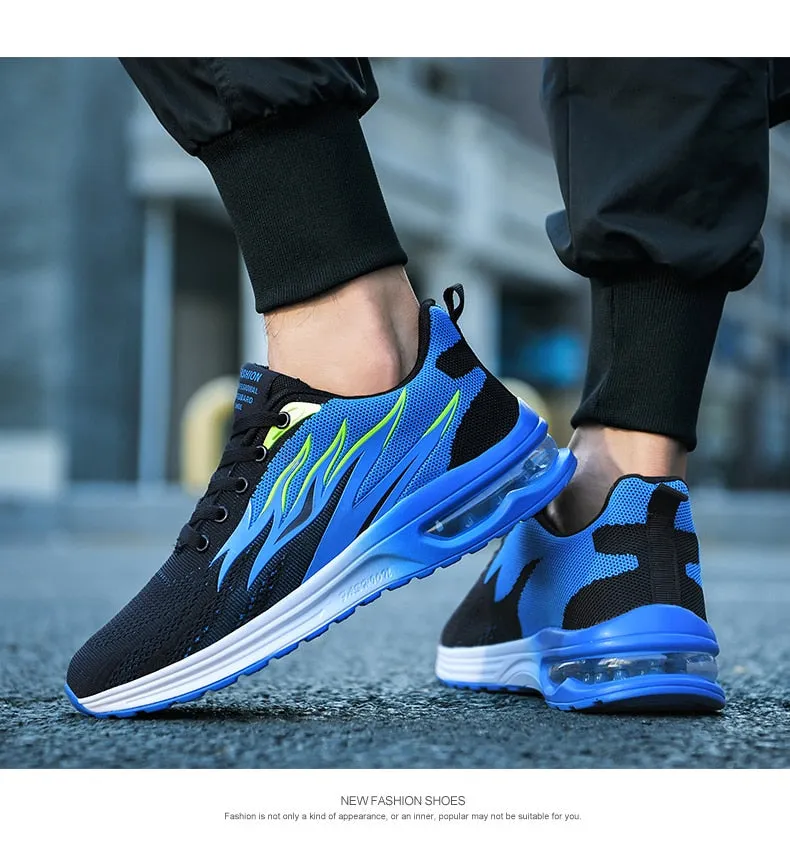 Hnzxzm Men Sneakers Air Cushion Running Shoes for Women Mesh Fashion Footwear Men Casual Sport Shoes Big Size 46 Breathe Tennis Shoes