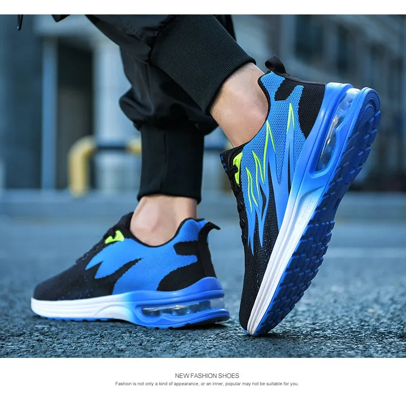 Hnzxzm Men Sneakers Air Cushion Running Shoes for Women Mesh Fashion Footwear Men Casual Sport Shoes Big Size 46 Breathe Tennis Shoes