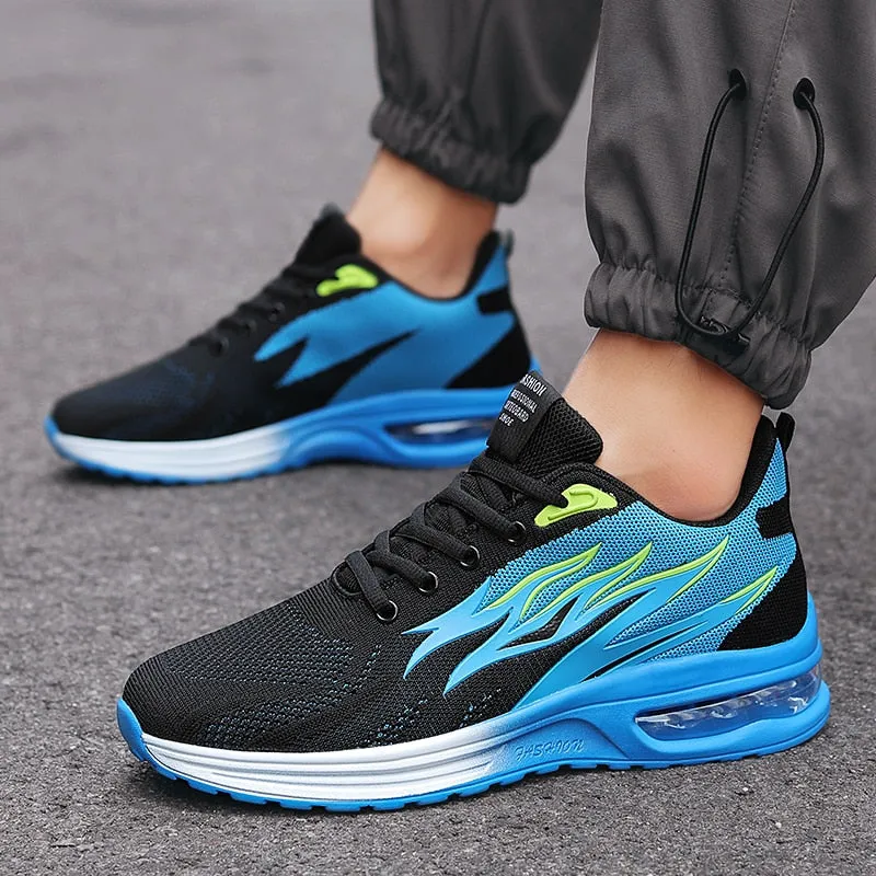 Hnzxzm Men Sneakers Air Cushion Running Shoes for Women Mesh Fashion Footwear Men Casual Sport Shoes Big Size 46 Breathe Tennis Shoes
