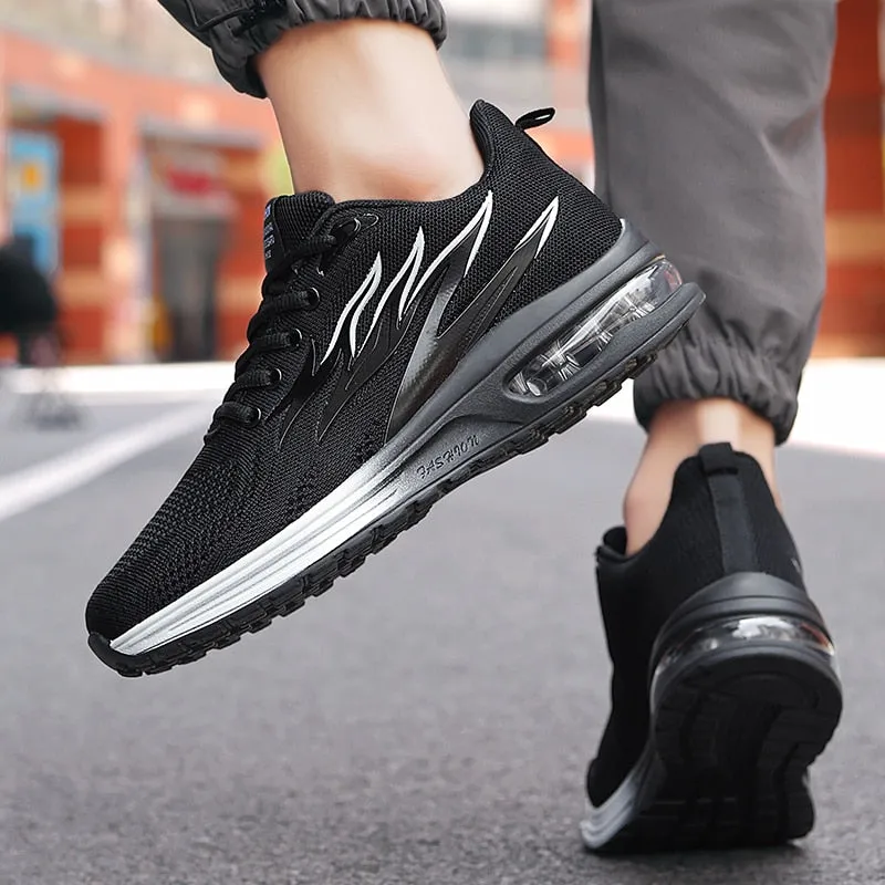Hnzxzm Men Sneakers Air Cushion Running Shoes for Women Mesh Fashion Footwear Men Casual Sport Shoes Big Size 46 Breathe Tennis Shoes
