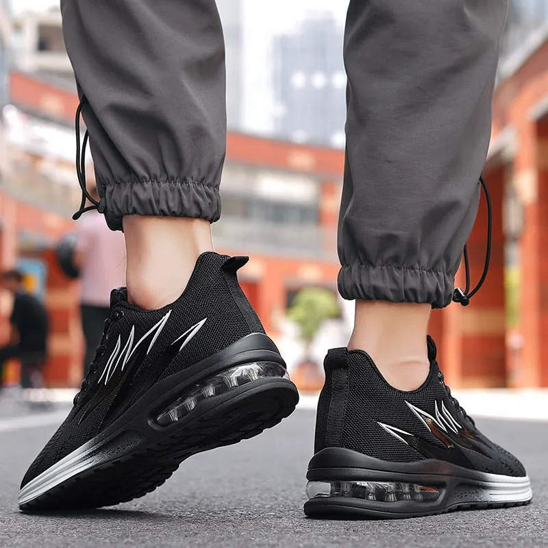 Hnzxzm Men Sneakers Air Cushion Running Shoes for Women Mesh Fashion Footwear Men Casual Sport Shoes Big Size 46 Breathe Tennis Shoes