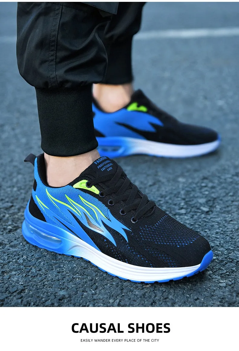 Hnzxzm Men Sneakers Air Cushion Running Shoes for Women Mesh Fashion Footwear Men Casual Sport Shoes Big Size 46 Breathe Tennis Shoes