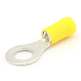 Insulated 10.5mm Ring Terminal - 4.0-6.0mm² Cable (Yellow) Pack of 100