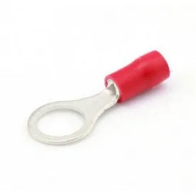 Insulated 3.7mm Ring Terminal - 0.5-1.5mm² Cable (Red) Pack of 100
