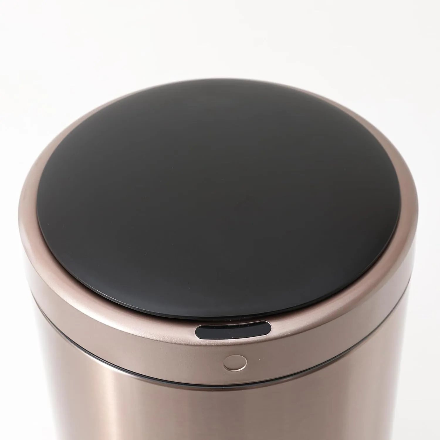 Kuber Industries Sensor Dustbin | Round Sensor Dustbin | Touchless Trash Can | Smart Dustbin for Bedroom-Office-Living Room | Automatic Garbage Can | HN-ZY-RG-12L | Rose Gold