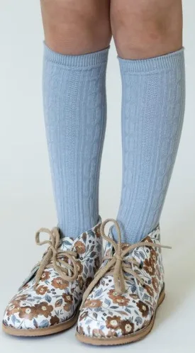 Little Stocking Co Knee High Socks - Powder Blue